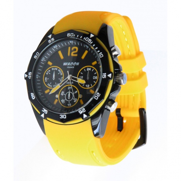 Montre Silicone Max Jaune