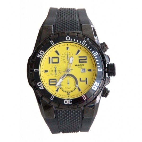 Montre Silicone Scott Jaune